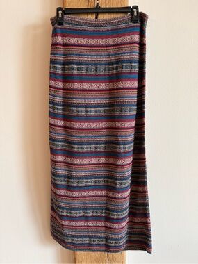 Peruvian Connection Huaraz Alpaca/Cotton/Wool Knit Maxi Skirt